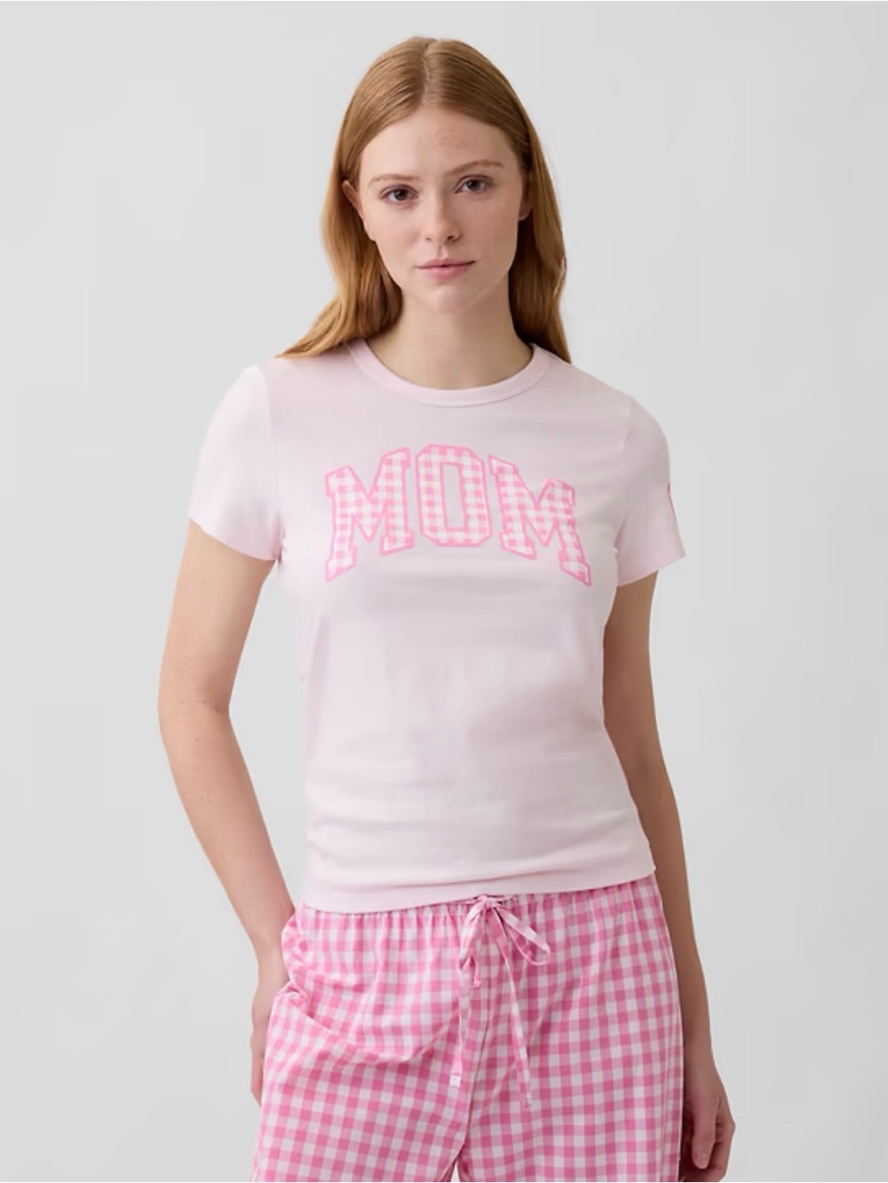 GAP “Mom” Graphic T-Shirt in Pink, Size Large